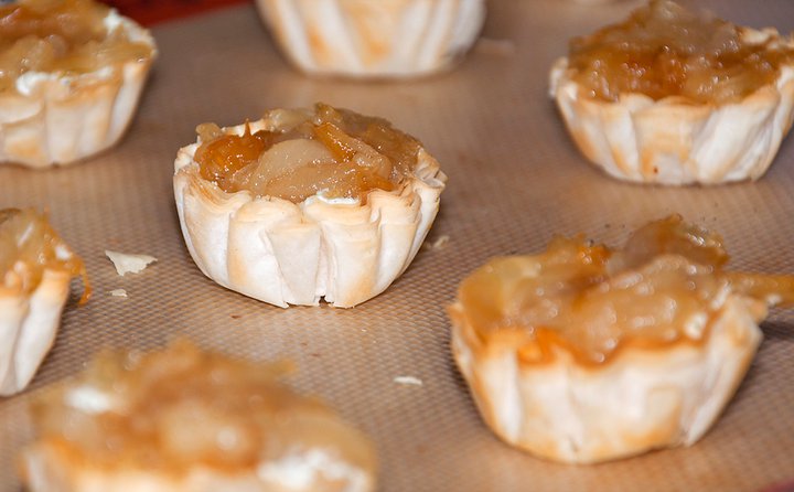 Carmelized Onion Goat Cheese Tarts