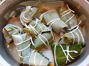Zong-Zi… they’re like Chinese tamales